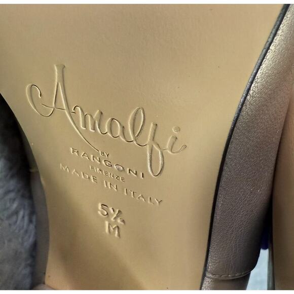 Amalfi by Rangoni Faraona Ankle Boots Women's Gold Booties Italian Leather 5.5 - Picture 7 of 10